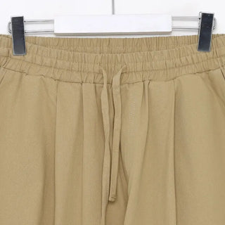 (Unisex) Casual Cotton Elastic Waist Pants