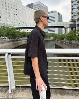 Checked cropped shirt