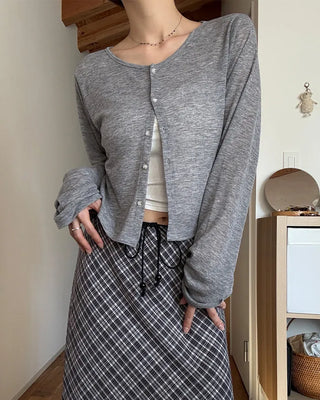Sheer Mohair Cardigan