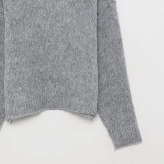 Brushed texture round knit