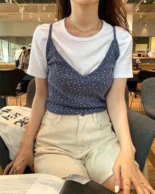Flower Slit Sleeveless