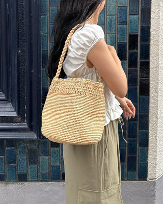 Rattan Bucket Bag
