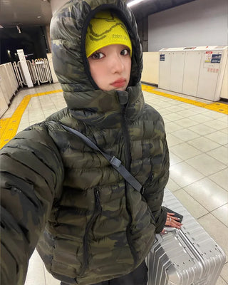Camouflage padded jacket