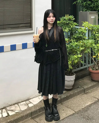 Wave sheer knit
