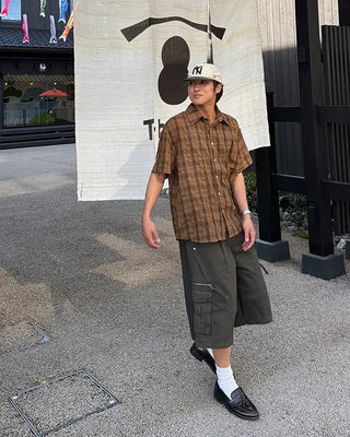 Cargo zip shorts