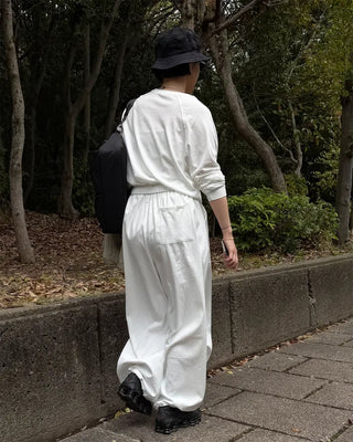 Elastic waist parachute pants