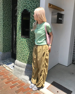 Layered Tencel Half T-Shirt