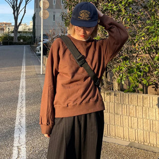 Stitched raglan sweatshirt