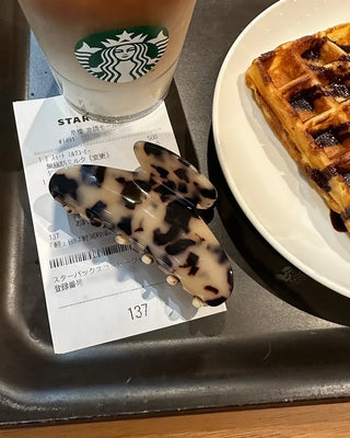 Leopard Half Circle Hair Clip
