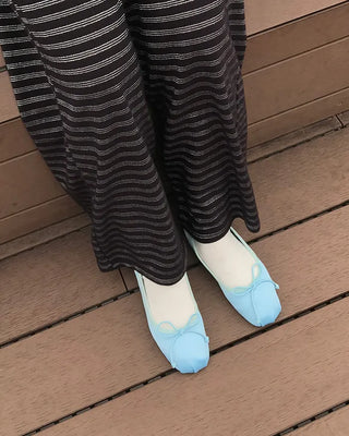 Ribbon flat shoes