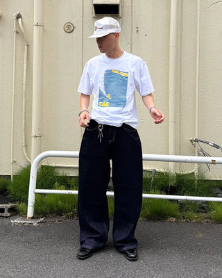 Wide selvedge denim pants
