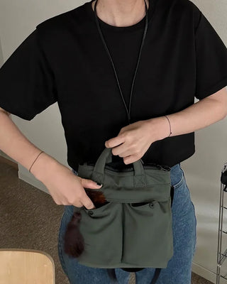 Basic semi-cropped T-shirt