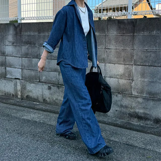 Basic denim color shirt