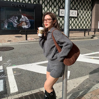 Daily Suede Shoulder Bag