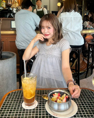 Sheer bustier & short-sleeved T-shirt set