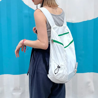 Casual zippered backpack