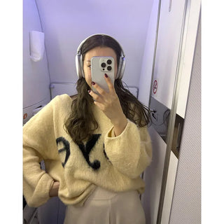 eye logo knit