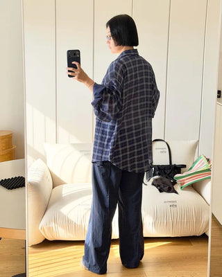 Multicolor overcheck shirt