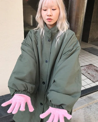 Label Point Long Gloves