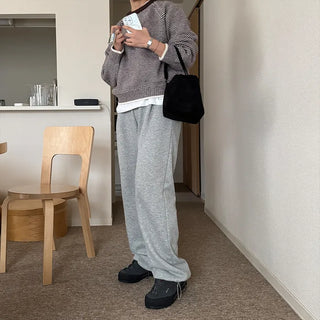 Fine Border Knit Sweater