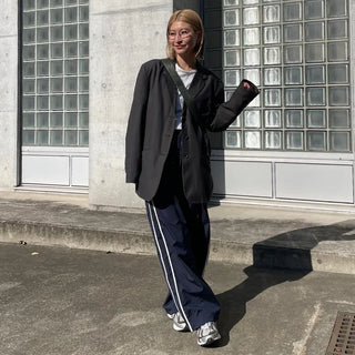 Spring Nylon Bicolor Pants