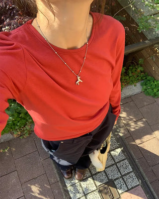 Tencel layered T-shirt