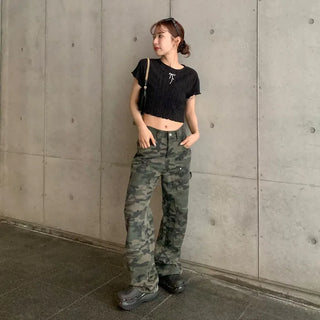 Camouflage Pattern Cargo Pants