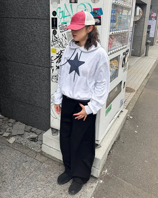 (Unisex) Studded Belt Wide Pants