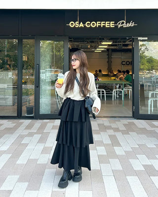 See-through oversized knit