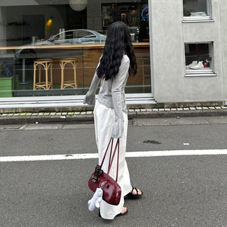Asymmetrical Shirring T-Shirt