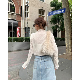 Patterned sheer mellow t-shirt