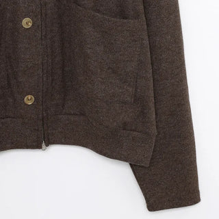 Colored zip-up cardigan