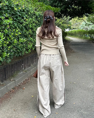 Elastic waist sweatpants