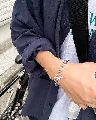 angle buckle chain bracelet