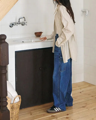 [3rd Re-release] (ORIGINAL) Authentic Carpenter Denim Pants (medium blue)