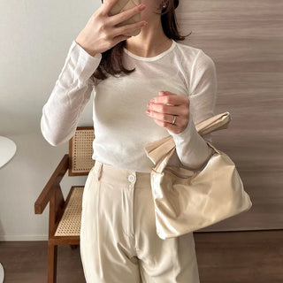 Basic Tencel Long T-Shirt