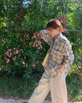 Checked overshirt