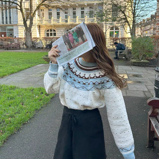 Nordic U-neck knit