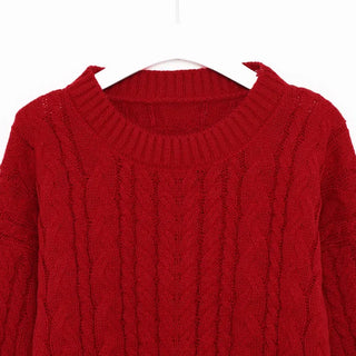Loose-fit twisted knit