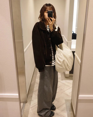 Side Yoke Wide Sweatpants