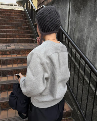 Striped knit hat