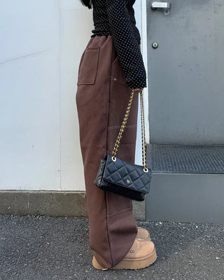 Stitched Wide Fit Pants