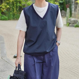 Anorak Nylon V-Neck Vest