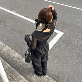Frilled blouse cardigan
