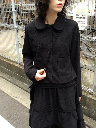 Corduroy Flower Jacket