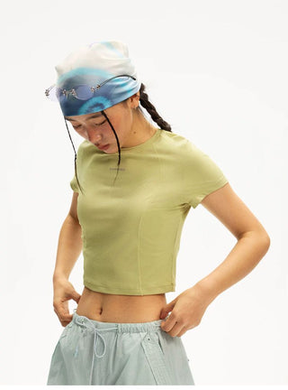 [Monterest] Quick-Dry Slim Fit Cropped Sports Tee
