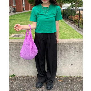 colorful cherry bomb crop t