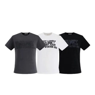 Lettering Cropped Short-Sleeve T-Shirt