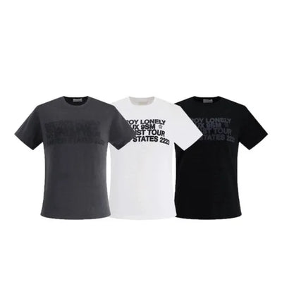 Lettering Cropped Short-Sleeve T-Shirt