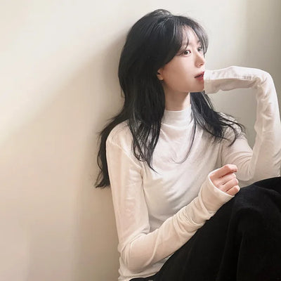 Mock neck top